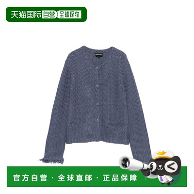 香港直邮Emporio Armani 安普里奥 阿玛尼 女士 蓝色夹克 EW00297