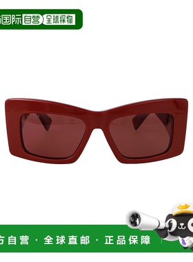 香港直邮Gucci 古驰 女士 几何框太阳镜 GG1842S red红色 舒适时