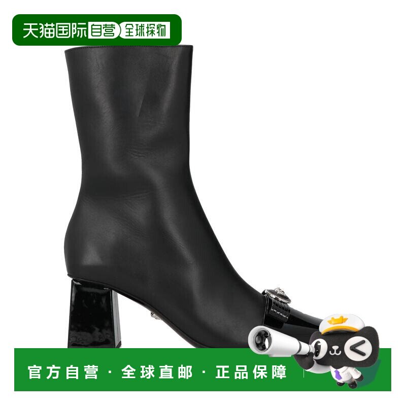 香港直邮versace 范思哲 女士 脚踝靴 black黑色 舒适时尚女鞋