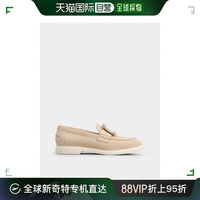 欧洲直邮rogervivier（罗杰 维维亚）女士绒面小牛皮鞋面，品牌金