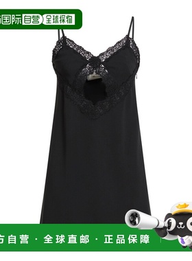 1h可退 香港直邮Blumarine 蓝色情人 女士 高雅连衣裙 black黑色