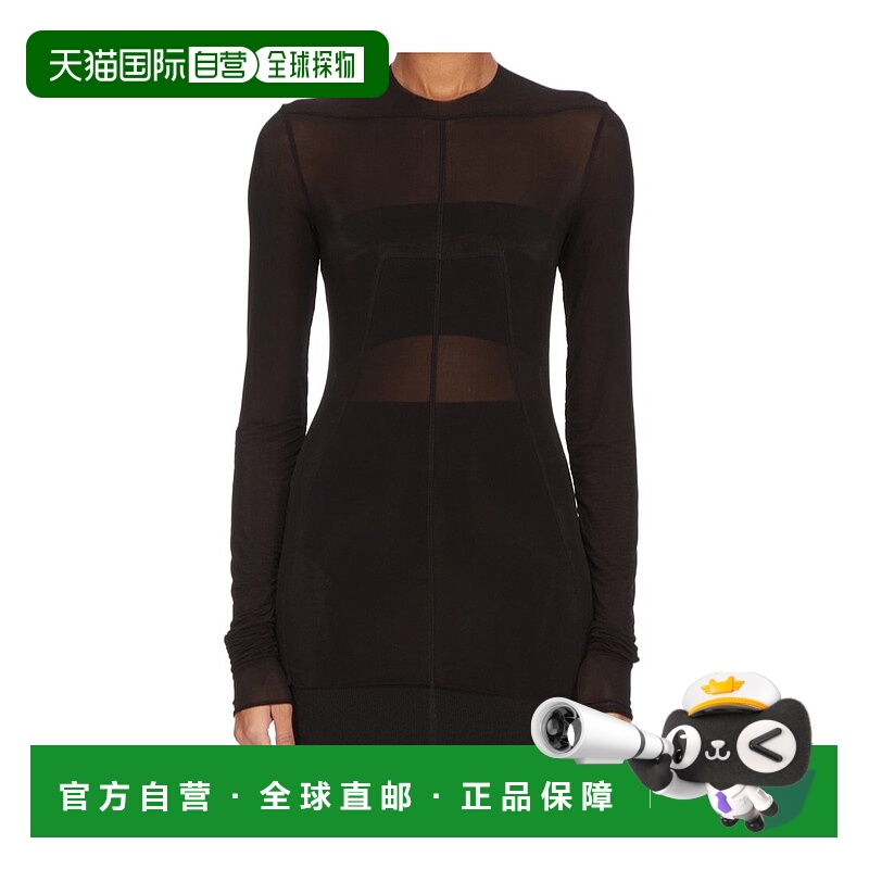 香港直邮Rick Owens 圆领长袖上衣 RO01E7265BZ