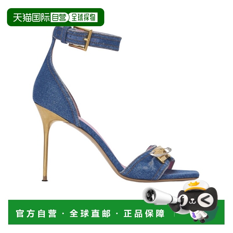 香港直邮Balmain 方头高跟凉鞋 EN1UH080TDMS