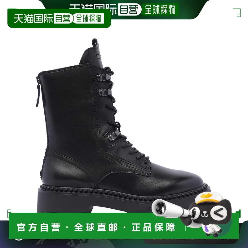 欧洲直邮ASH女士时装靴圆头拉链潮流时尚 透气百搭 稳定支撑女鞋