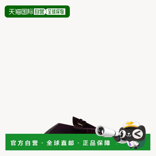 自营欧洲直邮YSL圣罗兰 LE LOAFER女士丝绒CASSANDRE可折叠乐福鞋