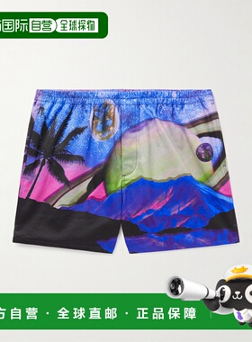 1h可退 香港直邮valentino 华伦天奴 男士 水天印花短裤 XV3RDC10