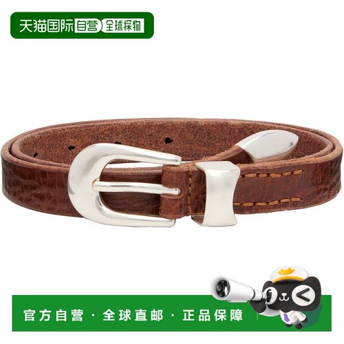 香港直邮Our Legacy 男士 棕色 2cm 腰带 brown棕色 舒适时尚皮带