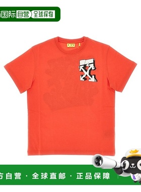 1h可退 香港直邮off-white 女童 米白T恤童装 OBAA002F25JER00B