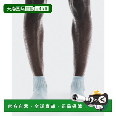自营欧洲直邮On昂跑IKON系列水洗蓝/海军蓝棉平绣logo袜子 男女通