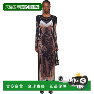 1h可退 香港直邮Marine Serre 女士 独家发售黑色 Wet Nuisette P