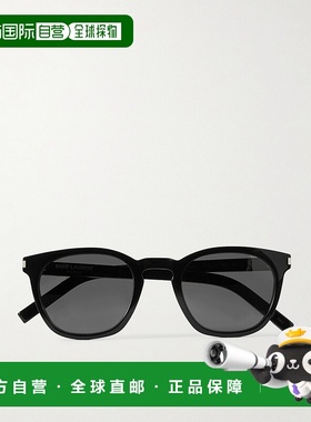 1h可退 香港直邮Saint Laurent 圣罗兰 男士 SL 28 D形框醋纤太阳