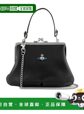 香港直邮Vivienne Westwood 徽标斜跨包 52020003L001L斜挎包