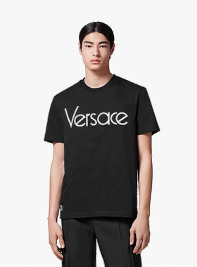 Versace 圆领短袖T恤 10125451A09028范【付后1h可退】范思哲男装