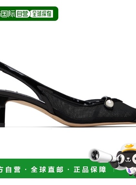 香港直邮Jimmy Choo 周仰杰 女士 黑色 Amita 45 中跟鞋 AMITA45