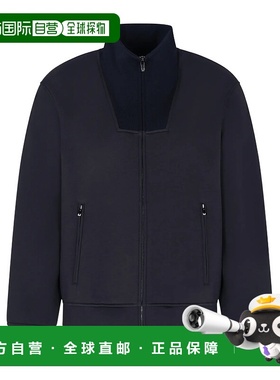 香港直邮Emporio Armani 立领卫衣 EM003053AF17545阿玛尼拉链