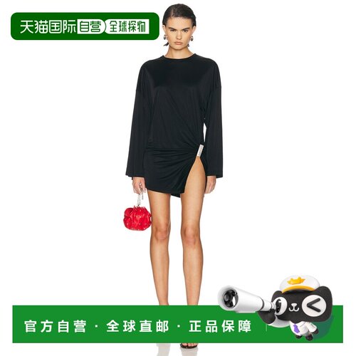 香港直邮The Attico 女士 垂褶开叉迷你连衣裙 261WCA00453包臀裙