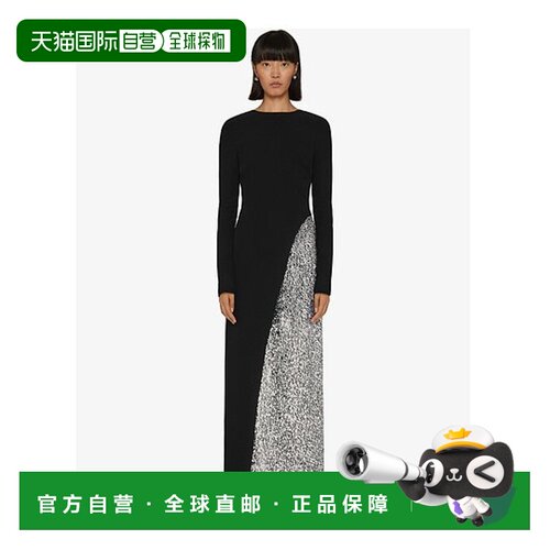香港直邮Givenchy 长袖露背晚礼服 BW21H214N6连衣裙长裙性感