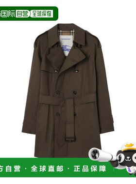 香港直邮Burberry 巴宝莉 男士 ESTUARY 棕色棉质外套 8127022