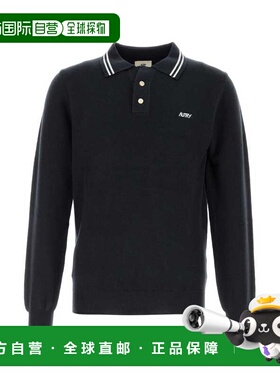 1h可退 香港直邮AUTRY 男士 蓝色针织Polo衫 POPXN3KV black黑色