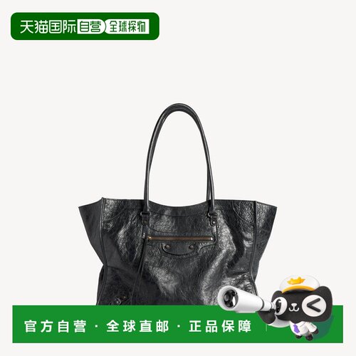 自营欧洲直邮Balenciaga巴黎世家 Le City女士Arena皮革黄铜饰手