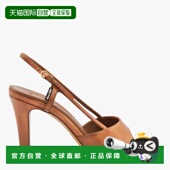 棕色小牛皮凉鞋 1h可退 5X547EF08553 缪缪 女士 香港直邮Miu Miu