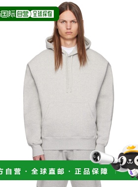 1h可退 香港直邮Ami Paris 男士 灰色 Ami de Coeur 连帽衫 USW22