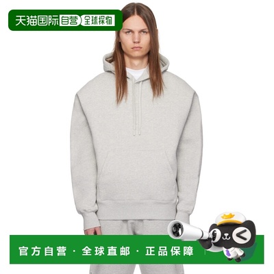 1h可退 香港直邮Ami Paris 男士 灰色 Ami de Coeur 连帽衫 USW22