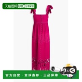 香港直邮FARM RIO 女士 1h可退 流苏花边棉麻混纺中长连衣裙 3249