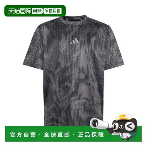 欧洲直邮Adidas阿迪达斯 Allover Graphik儿童聚酯纤维短袖T恤