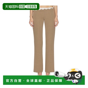 扇贝形束腰裤 女士 子 173426休闲裤 香港直邮magda 女裤 butrym