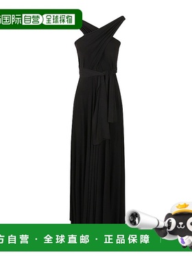 香港直邮Norma Kamali 交叉系带礼服群 KK1253PLO61001连衣裙长裙