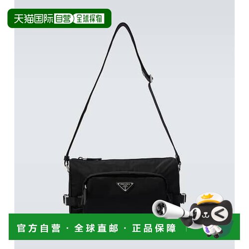 1h可退 香港直邮Prada 普拉达 男士 Re-Nylon 中号肩包 black黑色