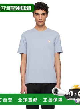 香港直邮MAISON KITSUNE 男士 蓝色 Chillax Fox Patch Regular T
