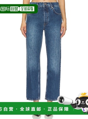 1h可退 香港直邮ANINE BING 女士 蓝色 Benson 牛仔裤 A0610010