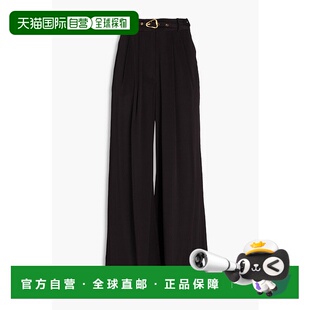 1h可退 香港直邮ZIMMERMANN 女士 束带褶裥缎面阔腿裤 1069PRMATN