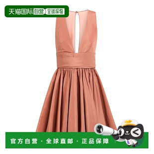 女士 短款 连衣裙 1h可退 舒适时尚 品高 brown棕色 香港直邮Pinko