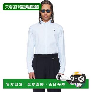 男士 衬衫 Oxford Coeur Ami Cotton 蓝色 Paris 香港直邮Ami