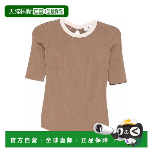 香港直邮ELISABETTA FRANCHI 女士T恤 SS2026 MK67S61E2727短袖