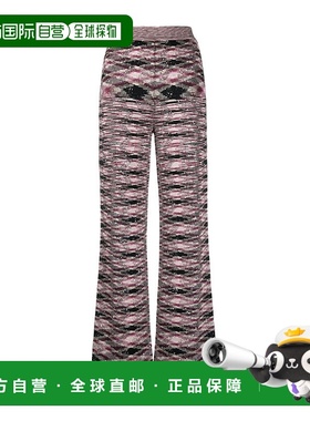 香港直邮Missoni 嵌花喇叭裤女装休闲裤 DS23WI1PBK030LFM12G