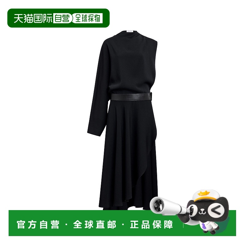香港直邮Alaia 不对称连衣裙 AA9R1404T571A高端穿搭时髦高档显瘦