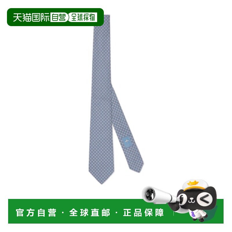 香港直邮Gucci 双G提花领带 8361234E009古驰饰品