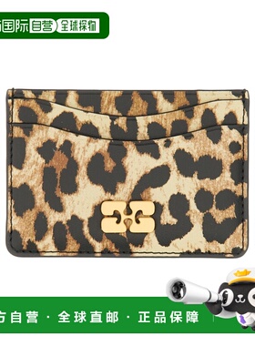 香港直邮GANNI 女士钱包 A6541943 CO 黑色 CARD HOLDER WITH ANI