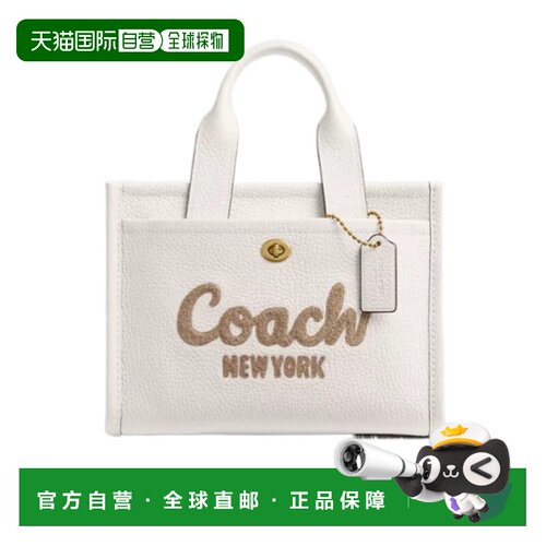 香港直邮COACH 女士斜挎包 CAM66B4HA AW2025 白色 双提手单肩包