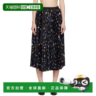 1h可退 香港直邮Sacai 女士 黑色 Floral Print 半身裙 2608386