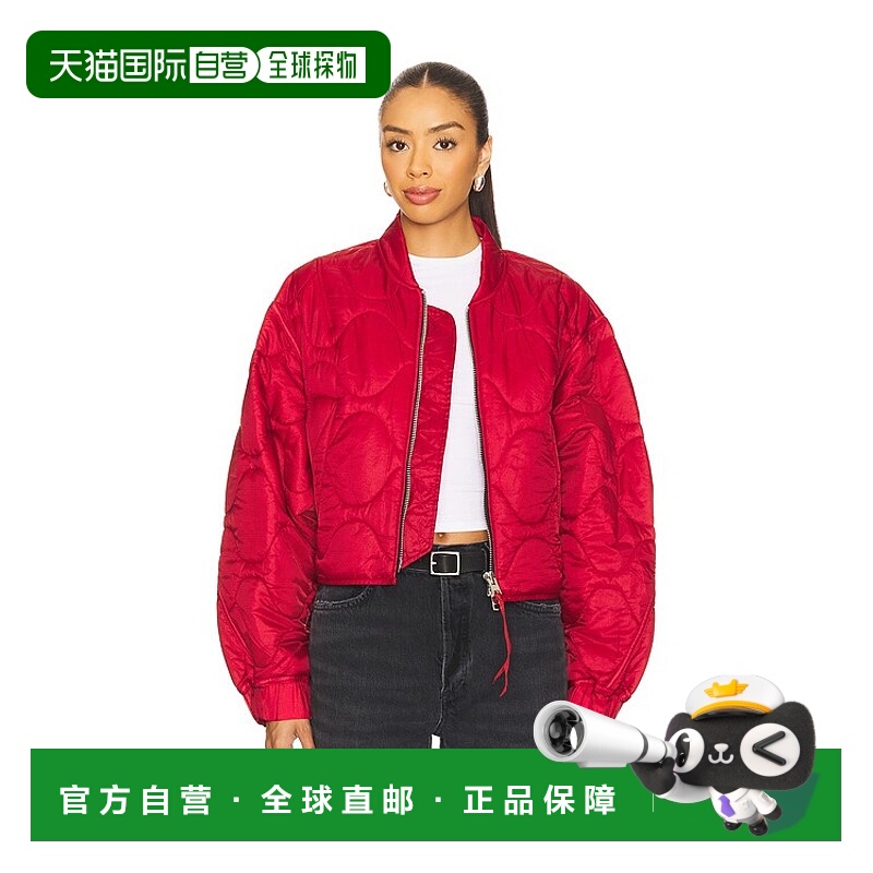 1h可退 香港直邮AGOLDE 女士 Iona 绗缝夹克 A5031 red红色 舒适