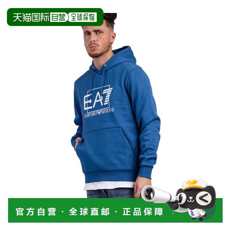 香港直邮EA7 Emporio Armani 徽标连帽长袖卫衣 3RPM02PJ07Z