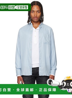 香港直邮Tom Ford 汤姆 福特 男士 蓝色 Fluid 衬衫 HSO001FMT058