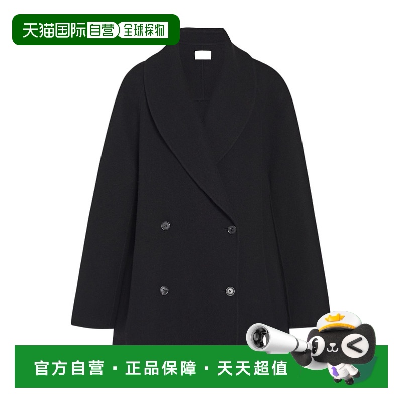 香港直邮The Row Polli 双排扣大衣 5887W1439羊绒羊毛插肩袖披肩
