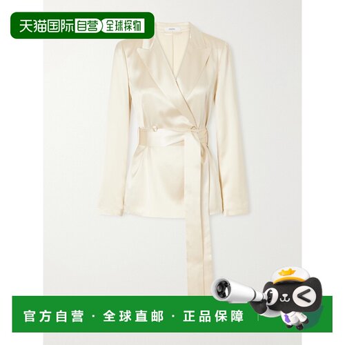 香港直邮JOSEPH 约瑟夫 女士 Archer 束带真丝缎夹克 JF009951226