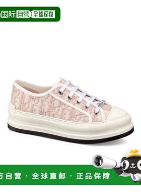 自营1h可退 欧洲直邮Dior 迪奥 Walk'n'Dior系列女士粉色棉质运动